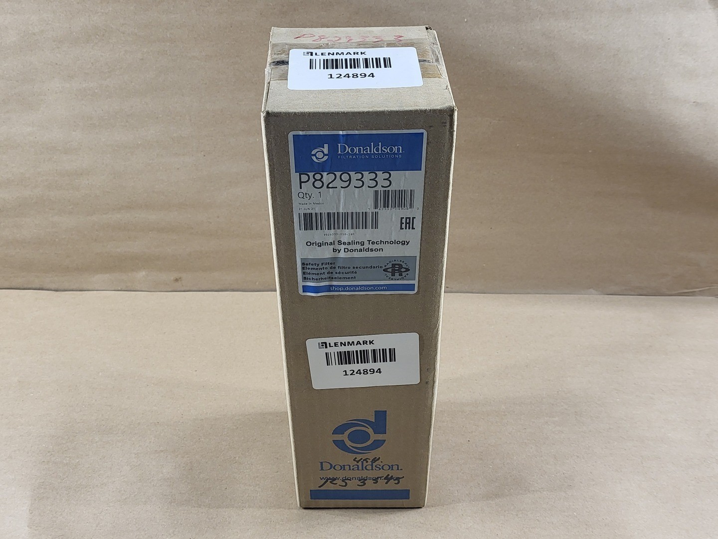 SURPLUS NEW 2021 DONALDSON P829333 Safety Air Filter – Manufacturing Equipment