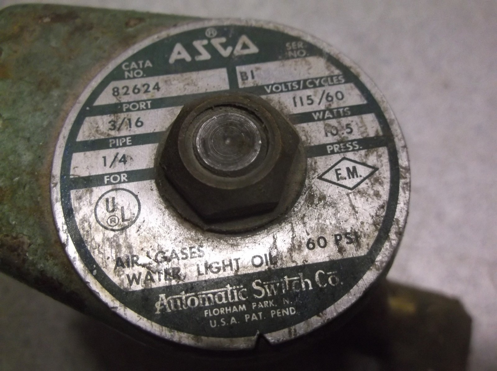 ASCO Automatic Switch Co. Solenoid Valve 82624 *FREE SHIPPING*