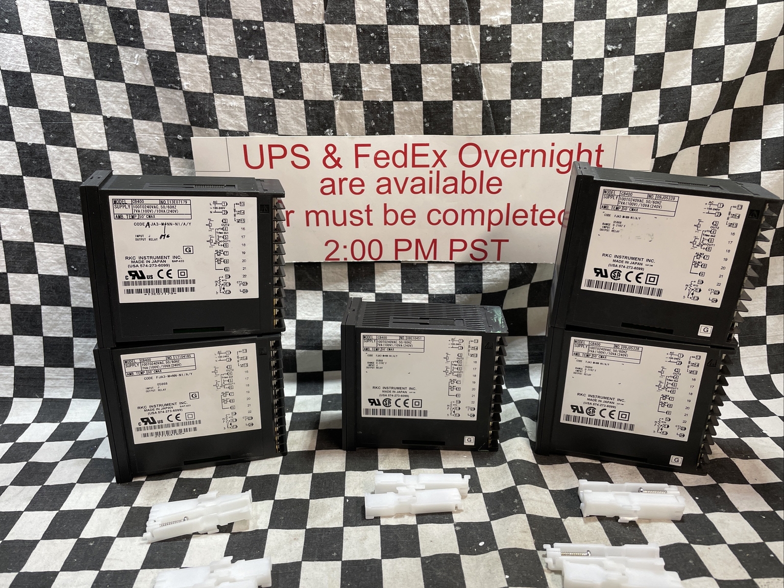 RKC CB400, TEMPERATURE CONTROLLER, FJA3-M*NN-N1/A/Y, LOT OF 5, SHIPSAMEDAY