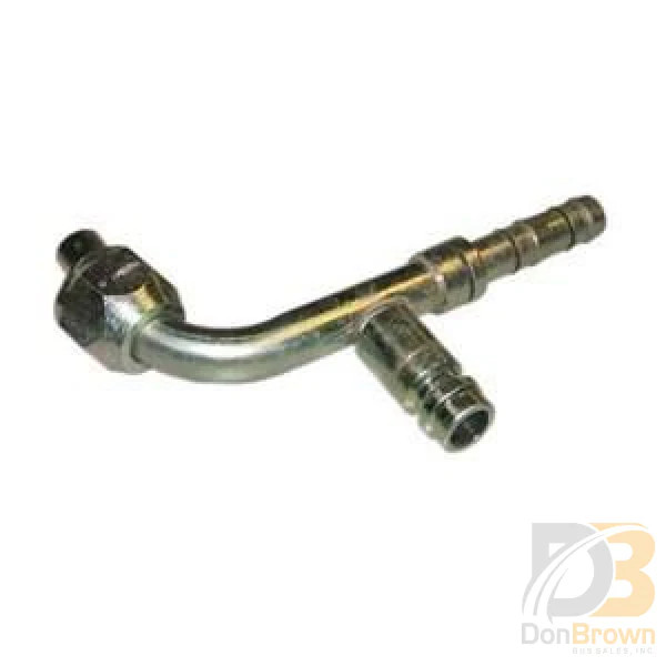 Fitting, 90 degrees, 20MM FO x #8 Hose w/High Side Access, Aeroquip 313397