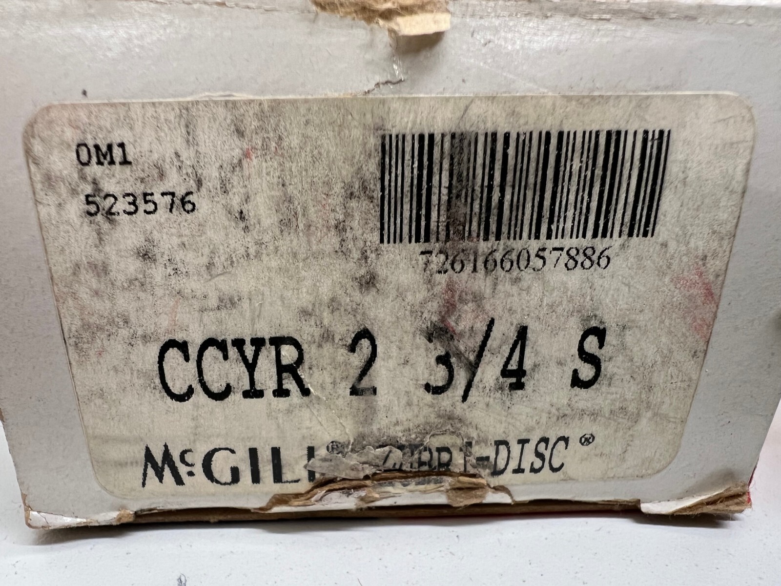 NEW OLD STOCK! MCGILL CROWNED YOKE ROLLER CCYR-2-3/4-S