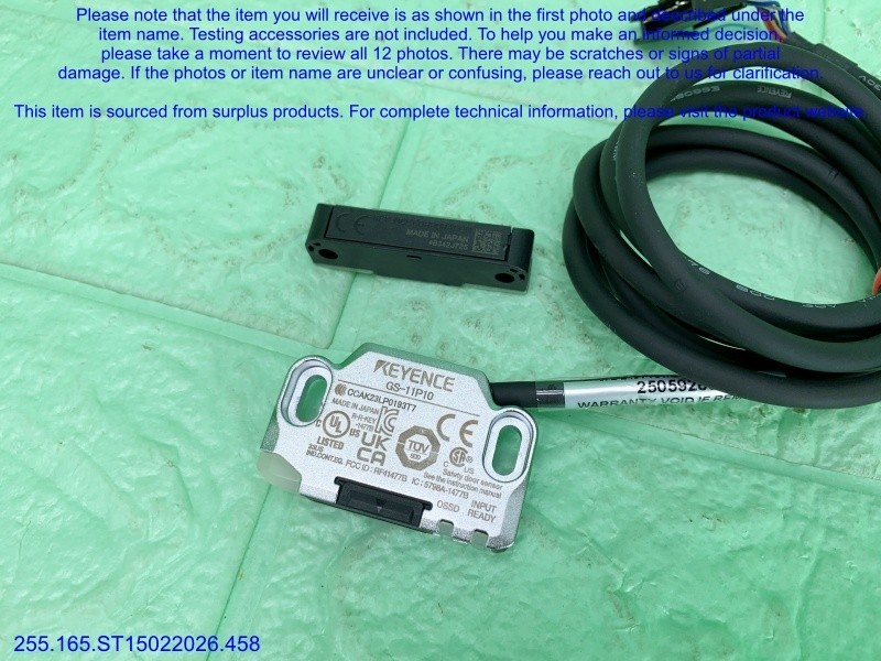 Keyence GS-11P10 Safety Interlock Switch as in photos, sn:9286, DHL