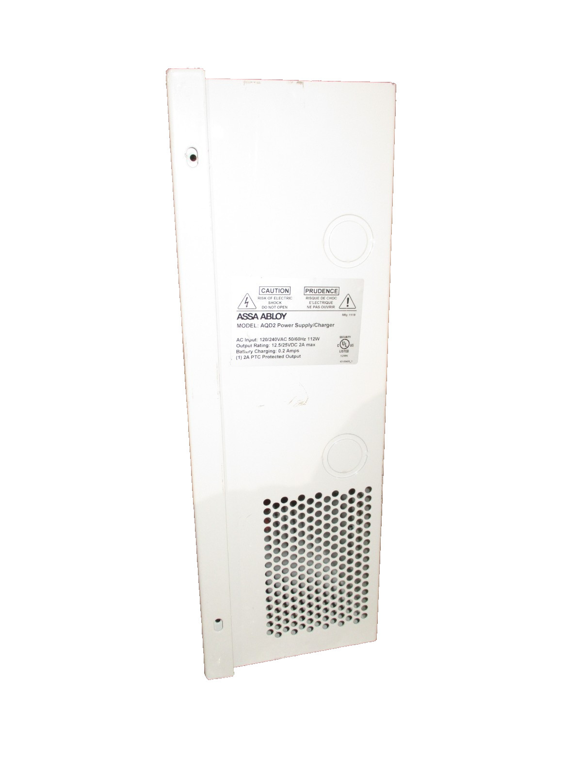 Assa Abloy Securitron AQD2 Power Supply/Charger 120/240VAC