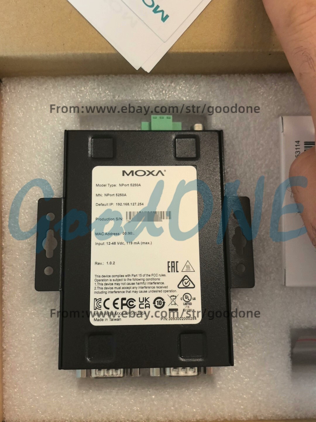 1PC NEW MOXA NPORT 5250A Serial Server