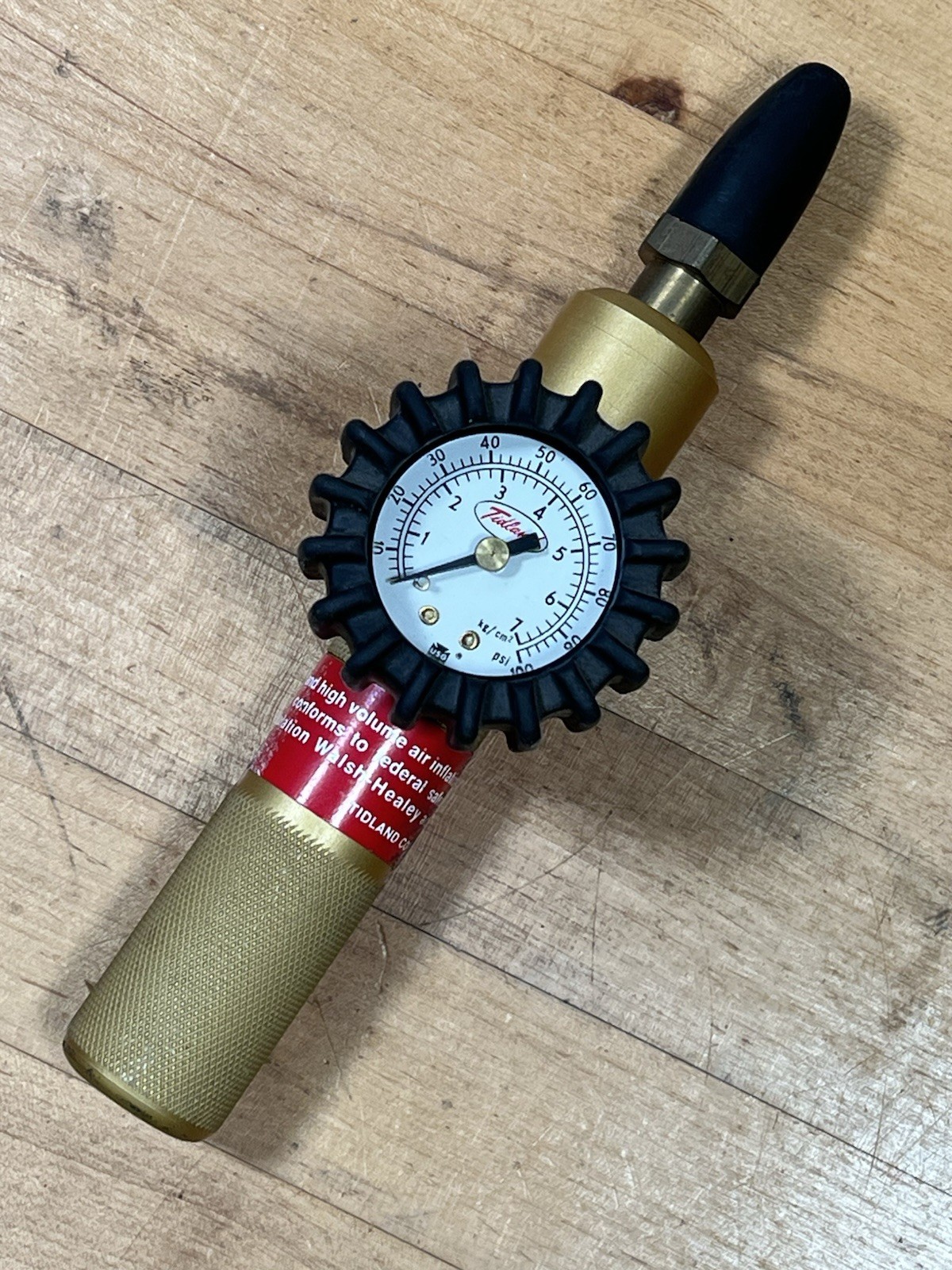 Tidland 128052 High Volume Air Inflation Tool – 0 To 100 PSI – 1 To 7 Kg/Cm²