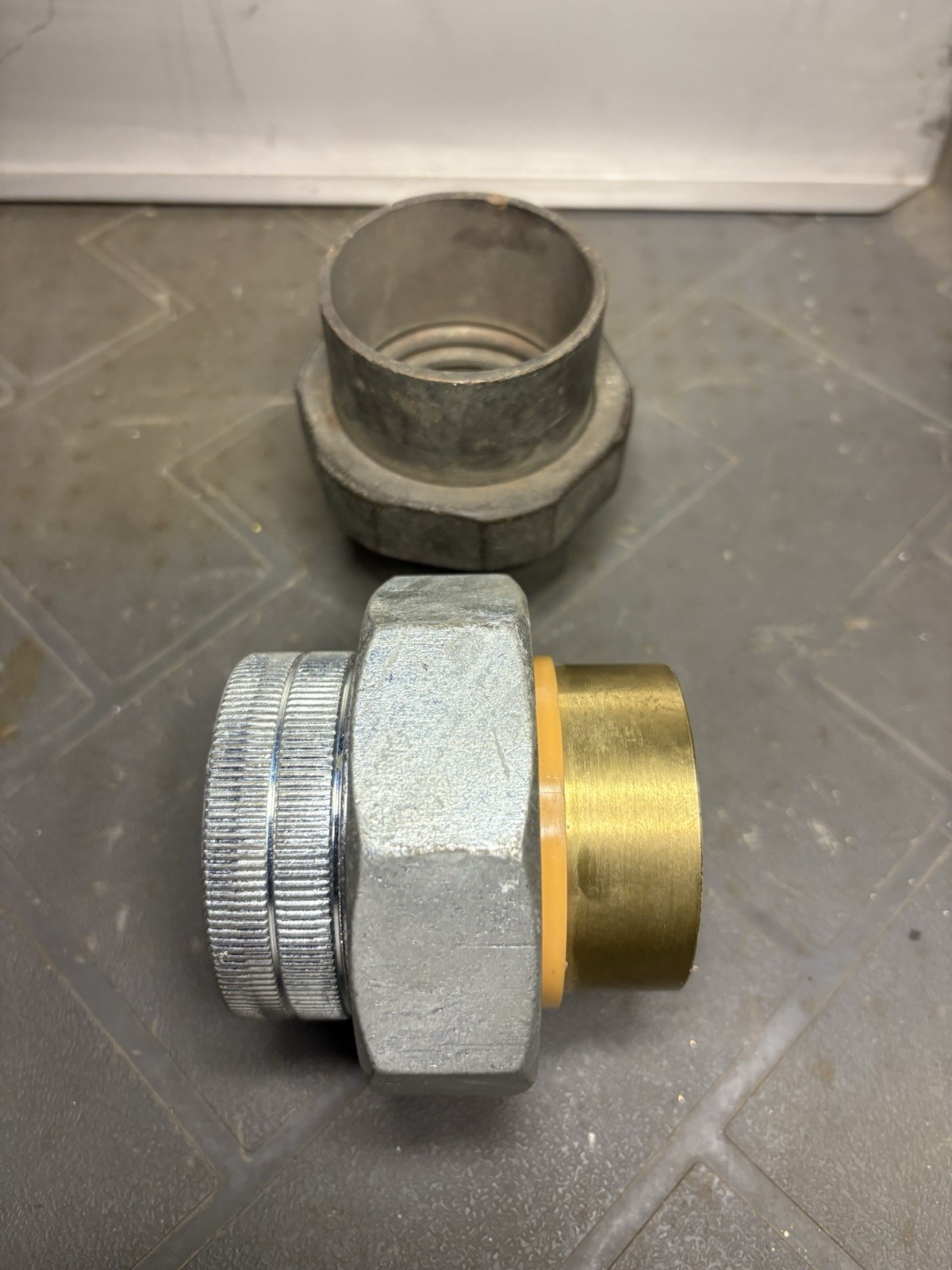 Qty OF 2 . – One COPPER SLIP, SWEAT PIPE UNION & One Dielectric Union . 2”