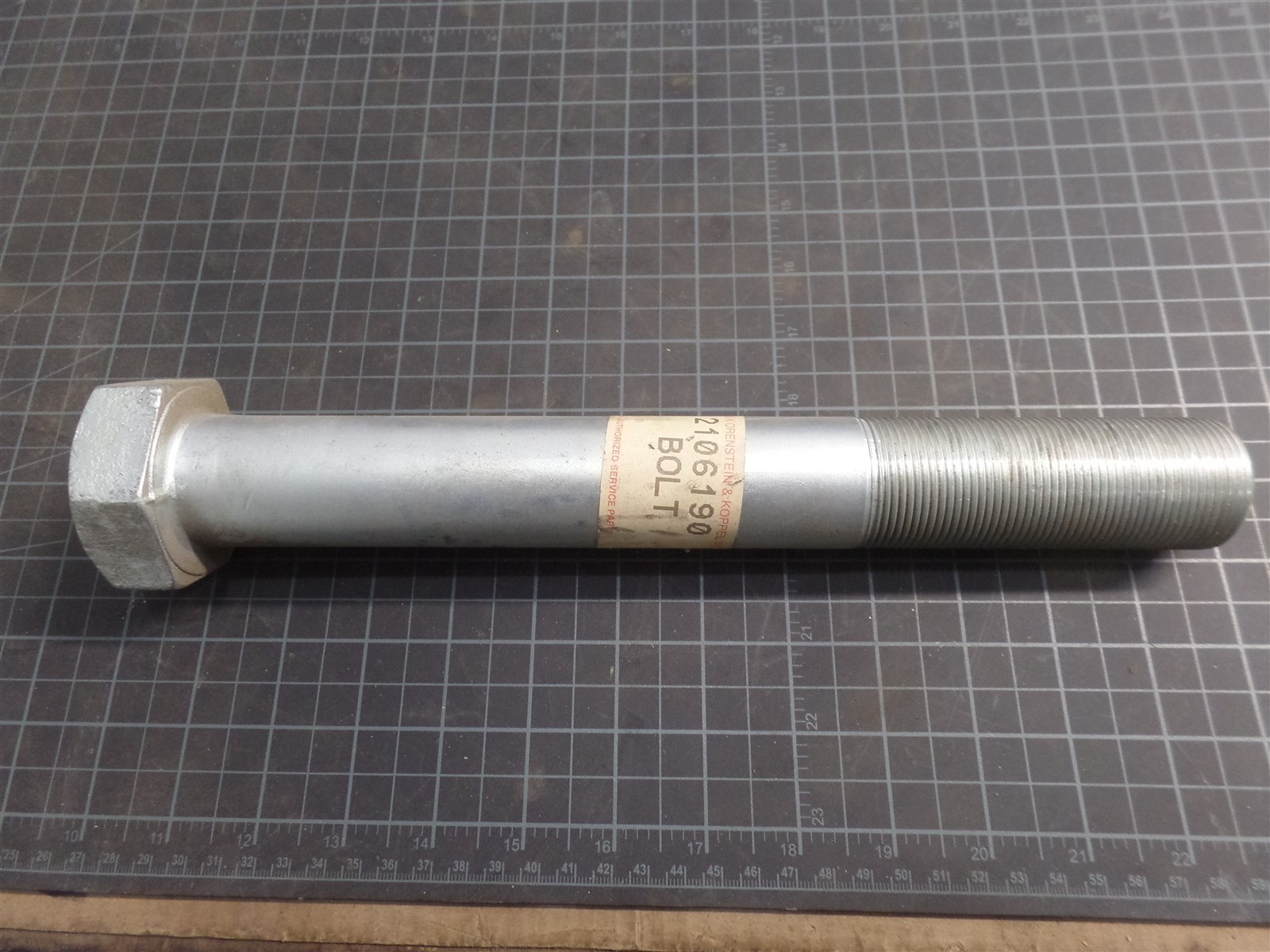 GENUINE TROJAN O&K 10210619000, 1.5- 12 X 11.5 BOLT, TEREX 10-210619000, NOS