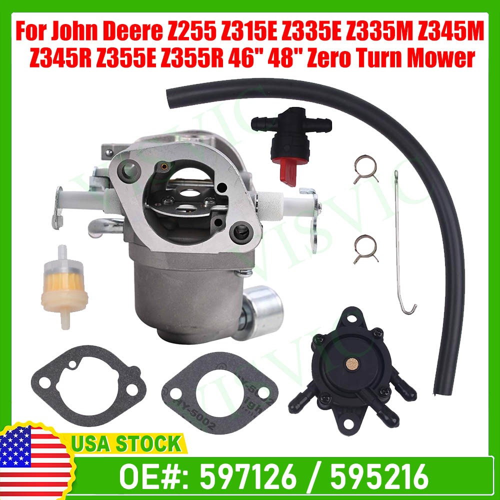 Carburetor carb For John Deere Z335E Z355E Z355E Z345R Z345M Z355R 46” 48”