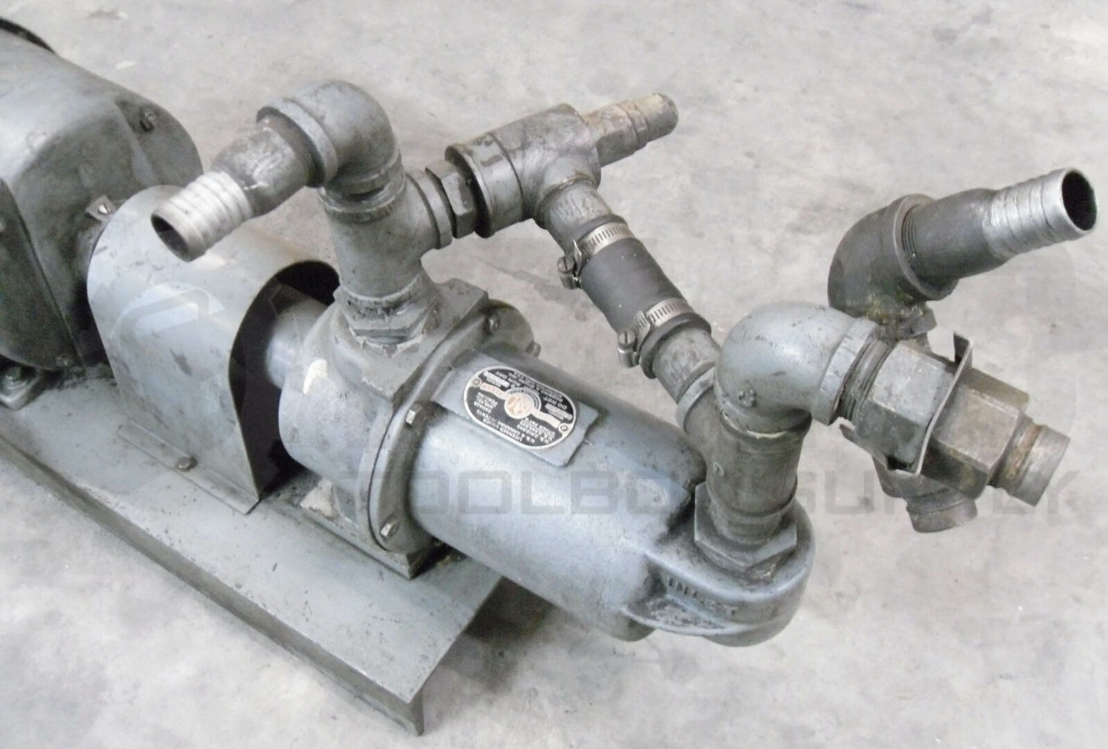 GE GENERAL ELECTRIC 5K213BG624 MOTOR, 2HP 1165RPM w/ ROBBINS MYERS FS 67 C PUMP