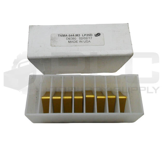 NEW BOX OF 8 TNMA-544-M3 CARBIDE INSERTS LP25D D6360