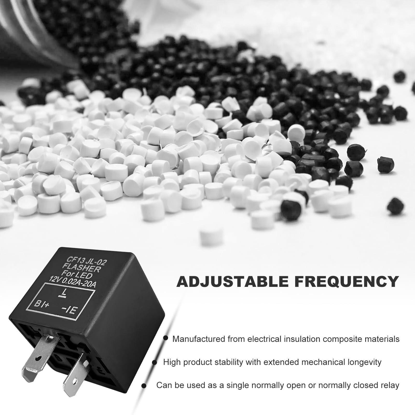 Rdxcv CF13 LED Electronic Flasher Relay, 12V 3Pin CF13 Universal Turn Signal …