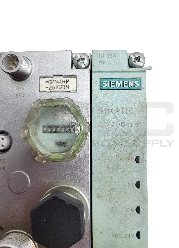 SIEMENS 6ES7-194-4AD00-0AA0 CONNECTING MODULE W/ 6ES7-154-1AA01-0AB0