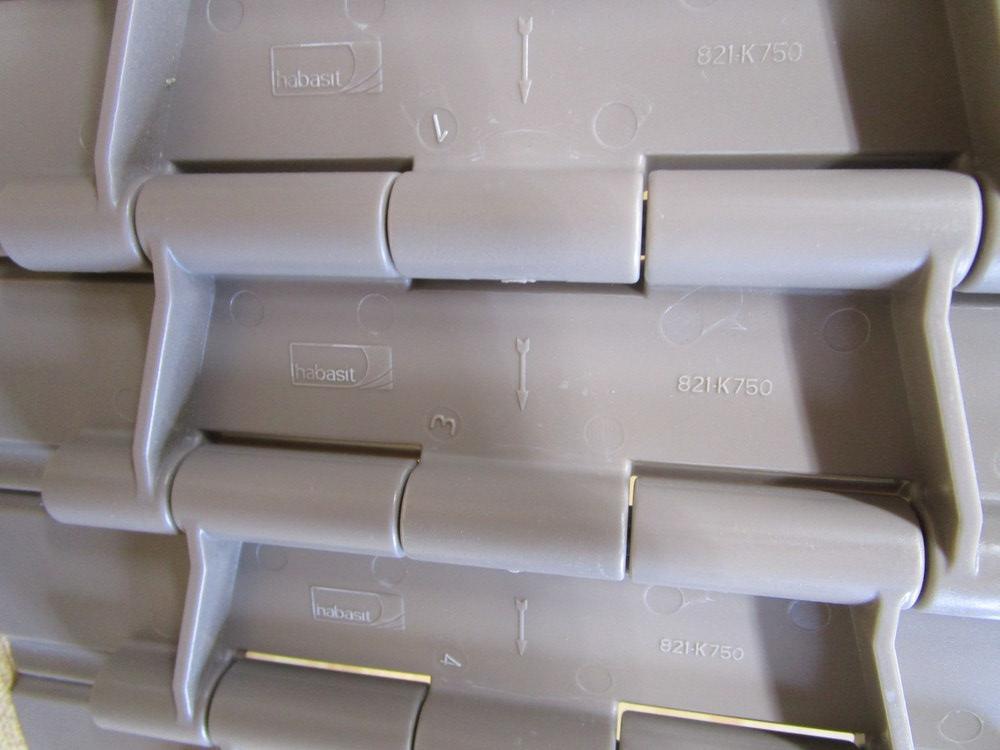 Habasit 821-K750 HabaCHAIN Slat Top Chain 821 119″ Length