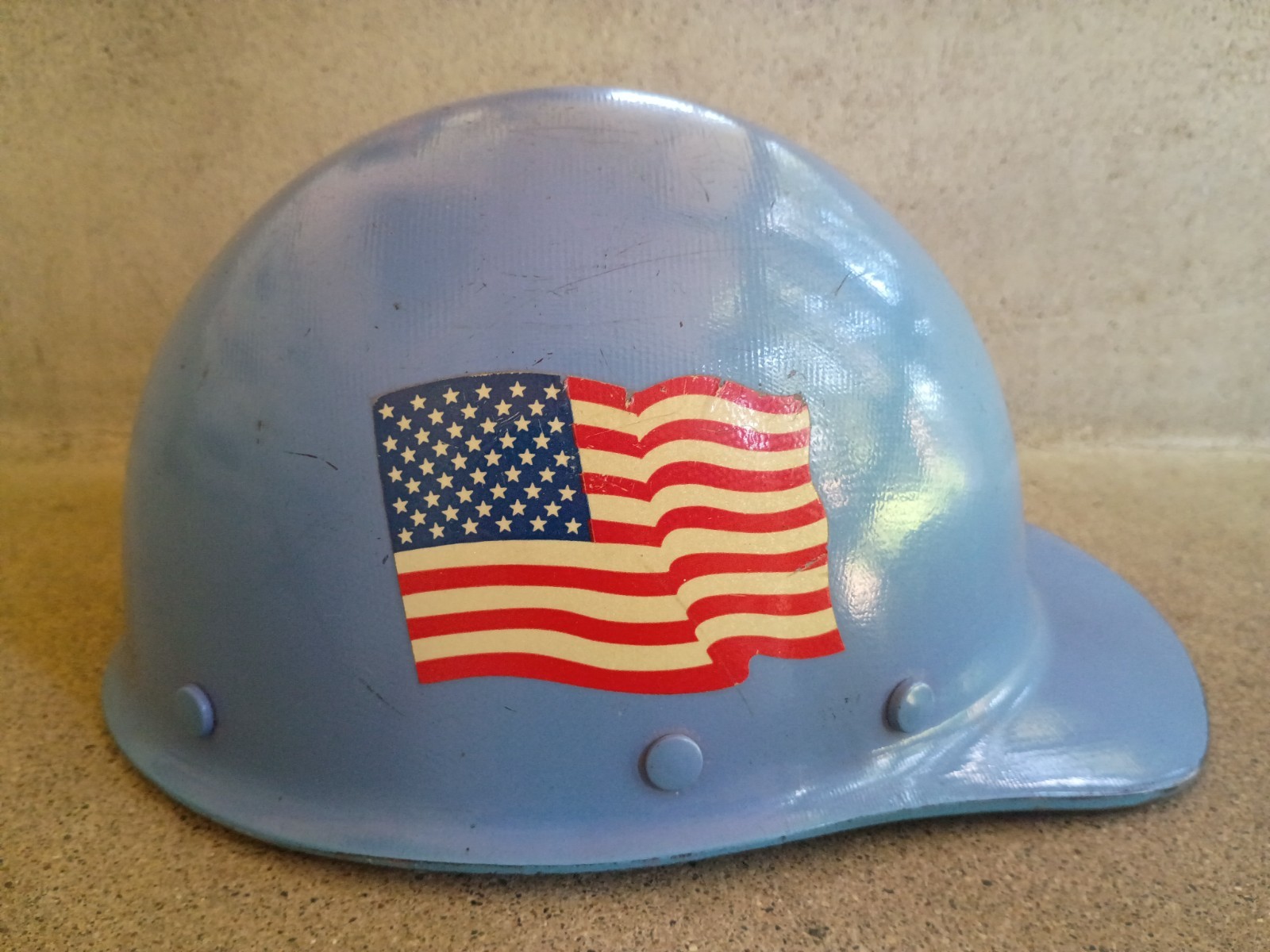 1960s MSA Skullgard Westinghouse industrial fiberglass safety hard hat
