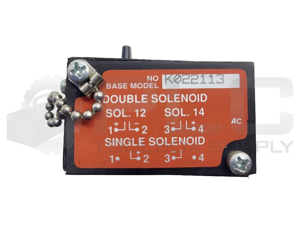 NEW SCHRADER BELLOWS K022113 SOLENOID VALVE SUB BASE