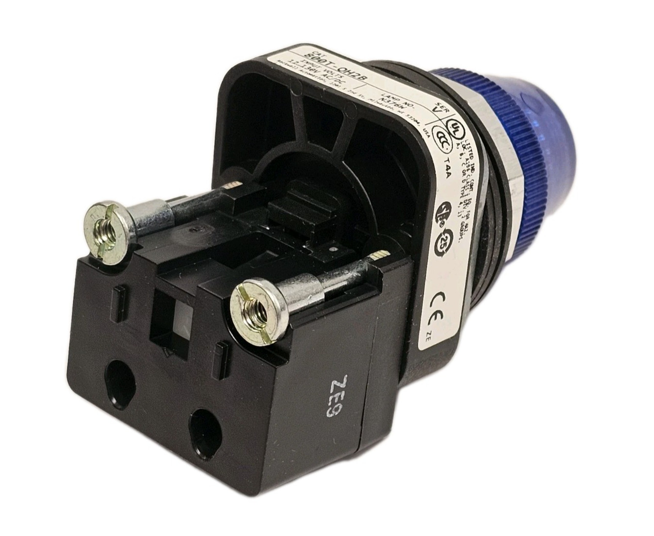 NEW ALLEN BRADLEY 800T-QH2B PILOT LIGHT 800TQH2B SER. V BLUE WITH 800TC-N374