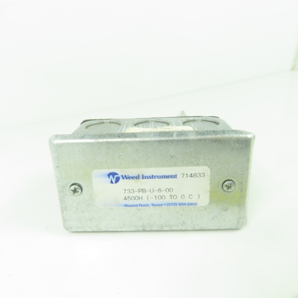 Weed Instrument 733-PB-U-6-00 Temperature sensor 4500H -100 To 0 C