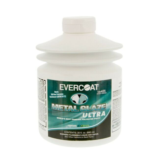 Evercoat Metal Glaze Ultra Polyester Putty for Fiberglass, Aluminum, Steel