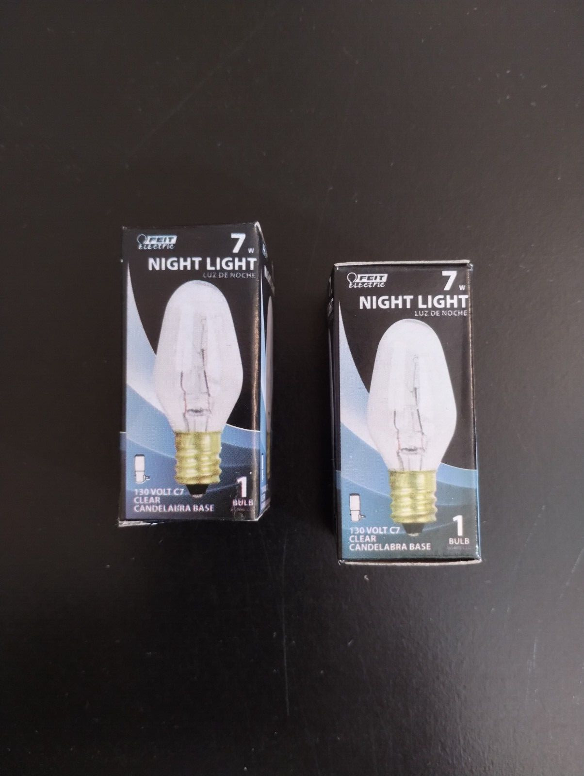 2 pack Feit Electric 7W Night Light 7C7-130, 130V/120V Double Life