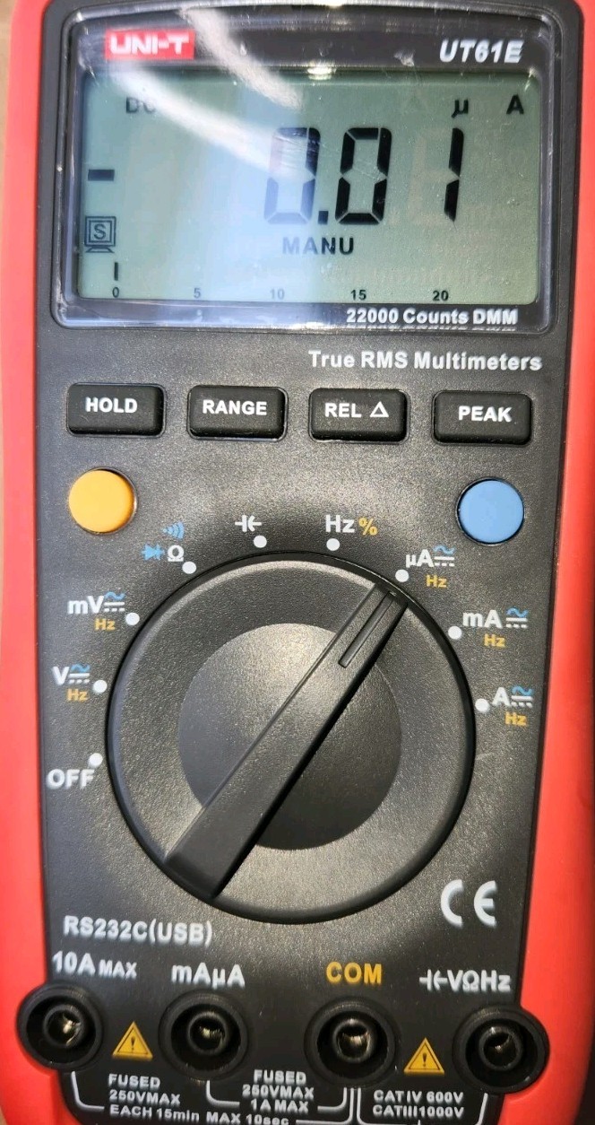 Uni-T UT61E UT-61E Modern Digital Auto Mutimeter Tester DMM AC/DC Used Excellent