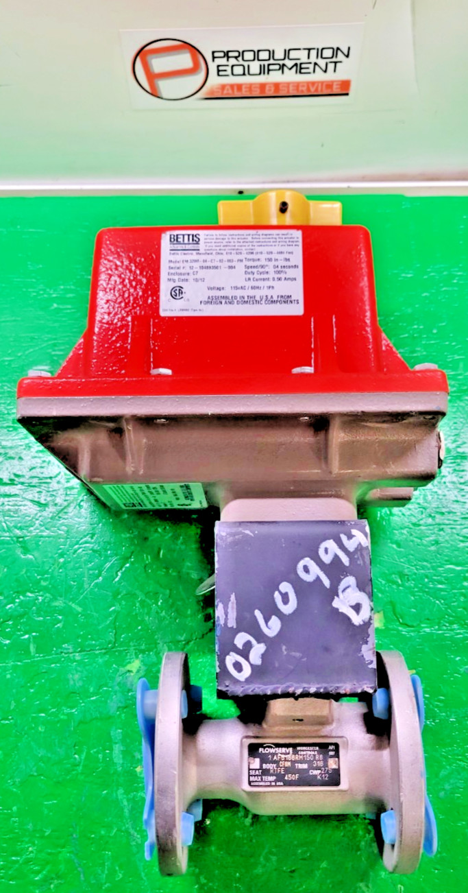 6️⃣WOOCHESTER 51 1″ FLANGED BALL VALVE W/ ACUATOR PESSCO IS OFFER 1 G062526-1 🗽