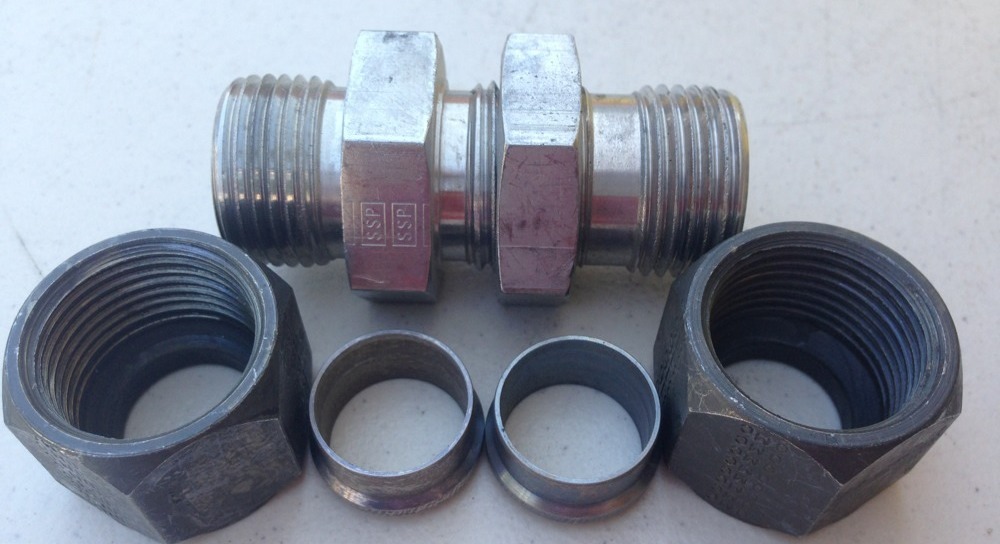 LOT OF 3, PARKER Bulkhead Union 3/4″, 12-12 WBZ-SS, 1212WBZSS, SHIPSAMEDAYR#4