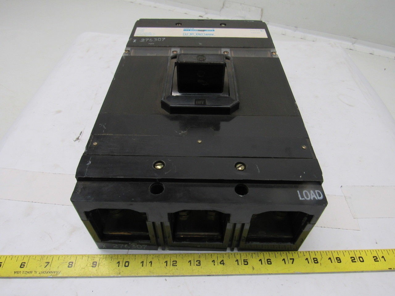Gould KM3-S800V 800A MAX 3 Pole Molded Case Circuit Breaker