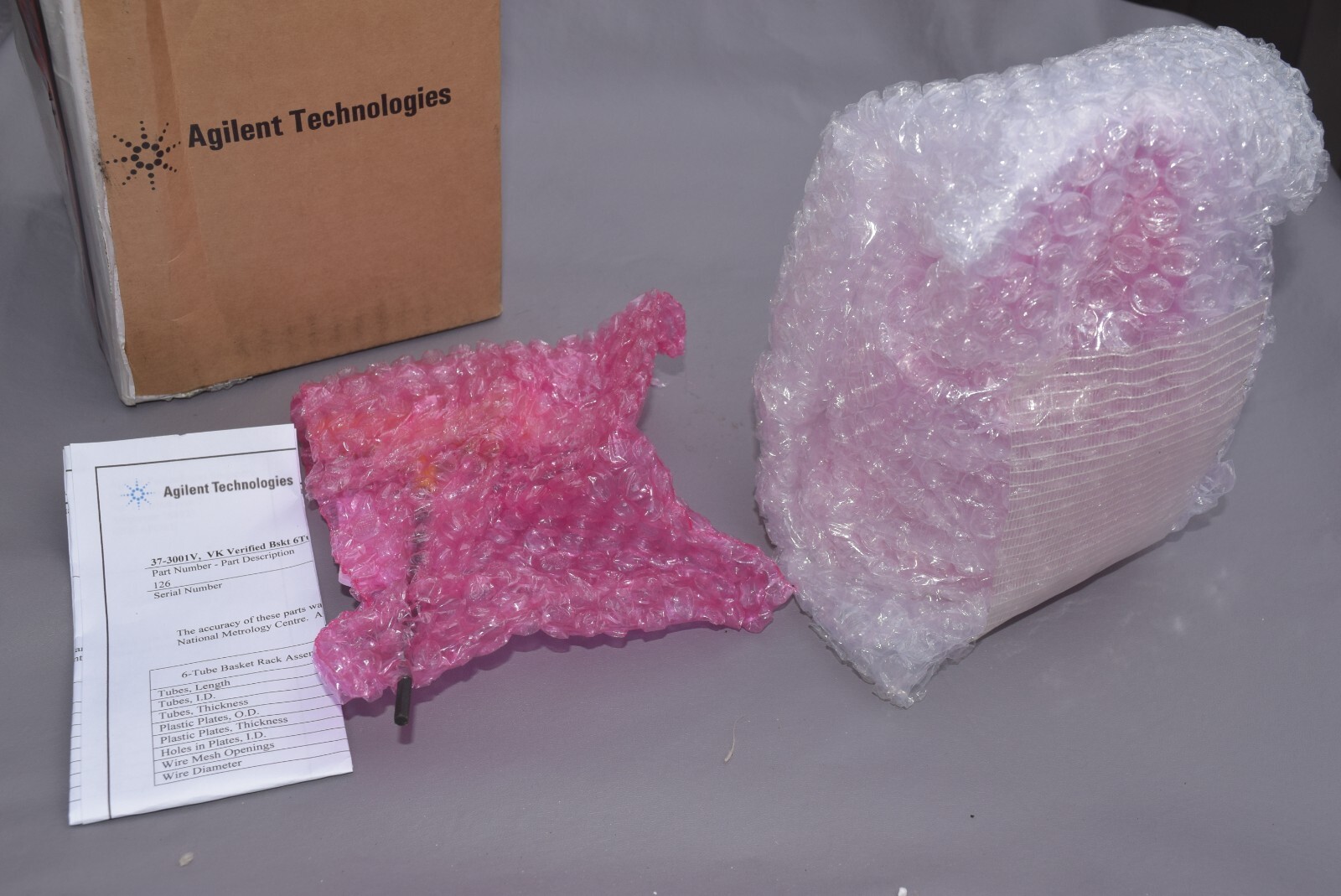 Agilent Technologies PN 37-3001V Basket 6-tube 10-Mesh 1905 µm 100 #210399-G1