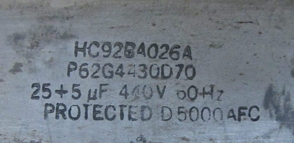 Carrier HC92BA026A Dual Run Capacitor