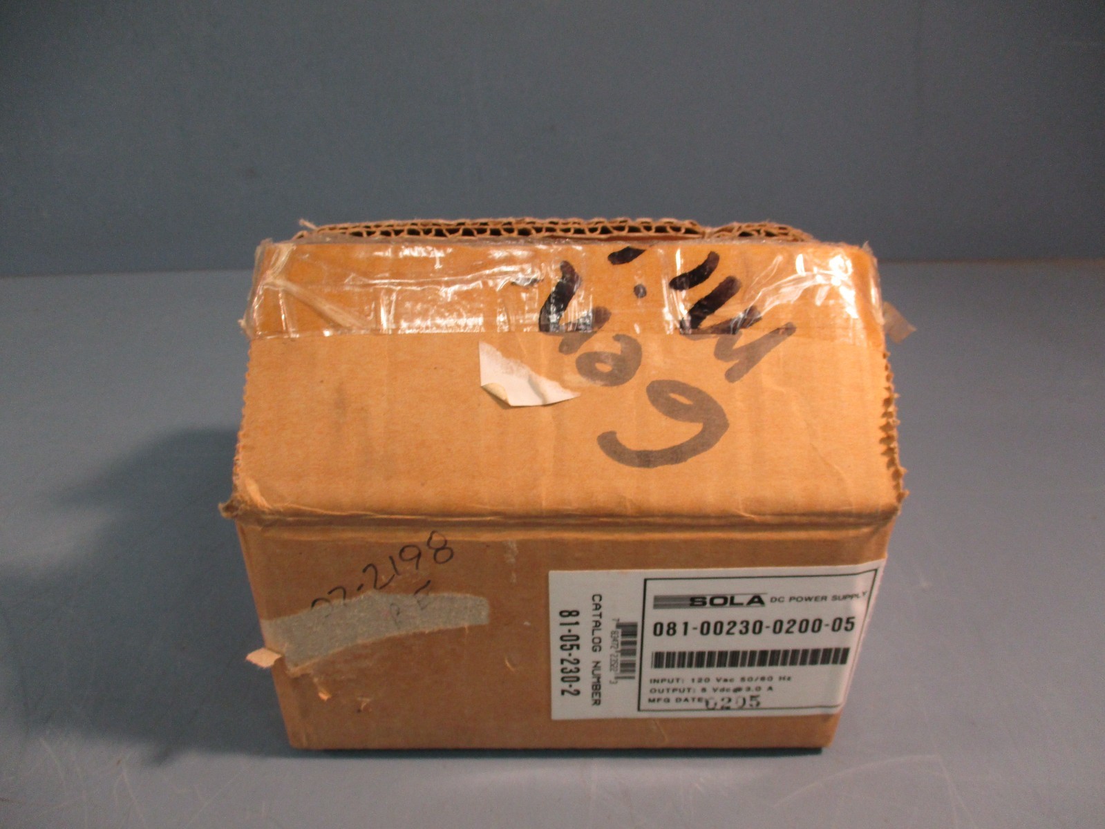 SOLA 81-05-230-02 120VAC 0.43A 47-63Hz DC POWER SUPPLY