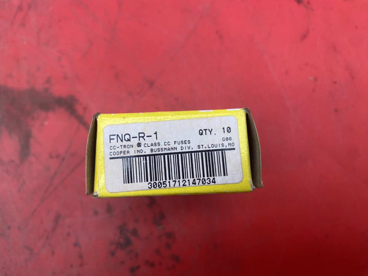 1 lot of 10 Bussman CC-Tron FNQ-R-1 Fuse