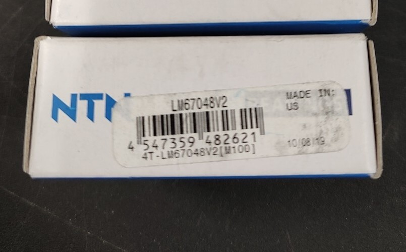 NEW Lot of 1 NTN LM67048V2 Tapered Roller Bearing Cone – 1-1/4inch Bore. A2