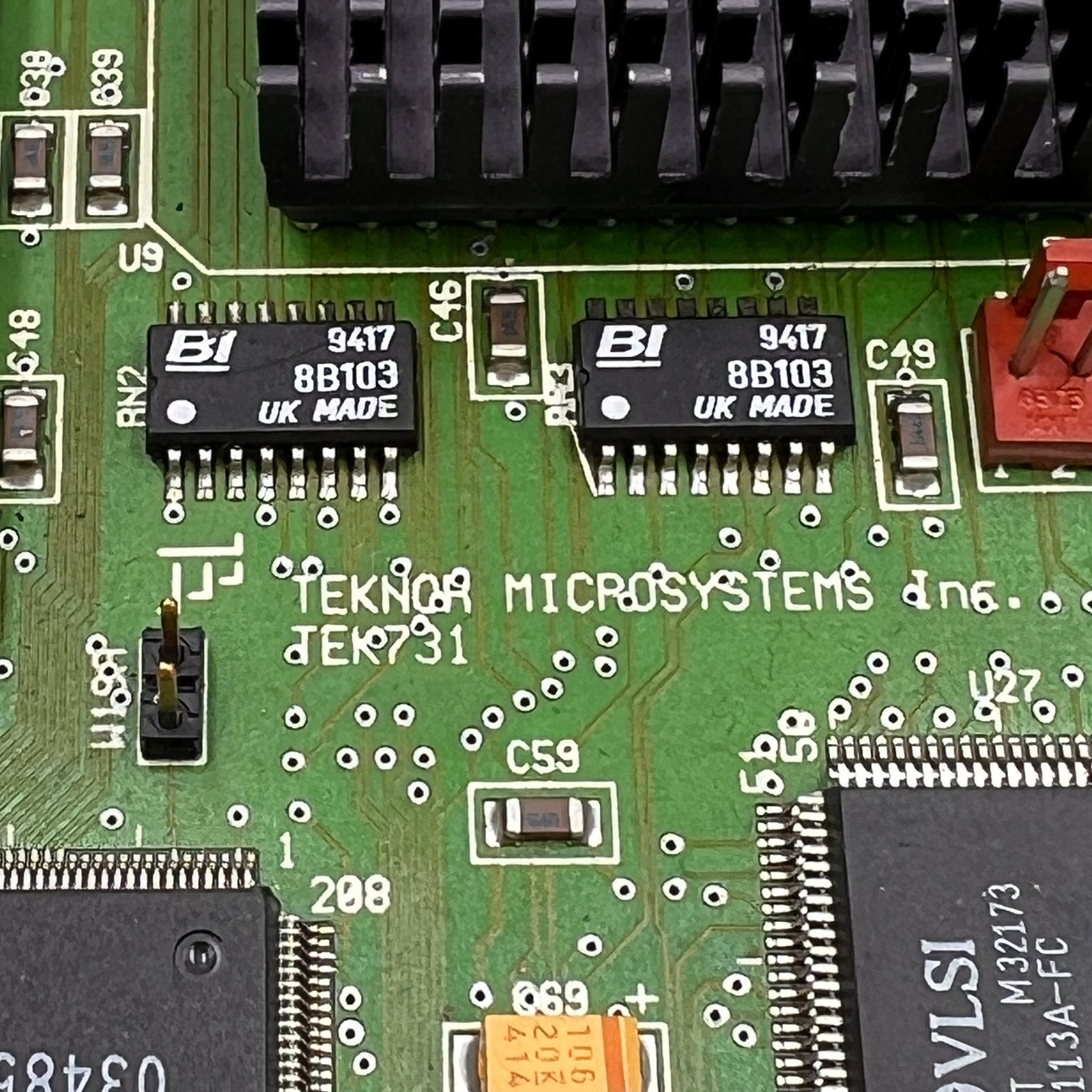 TEKNOR MICROSYSTEMS TEK-AT4L CIRCUIT BOARD