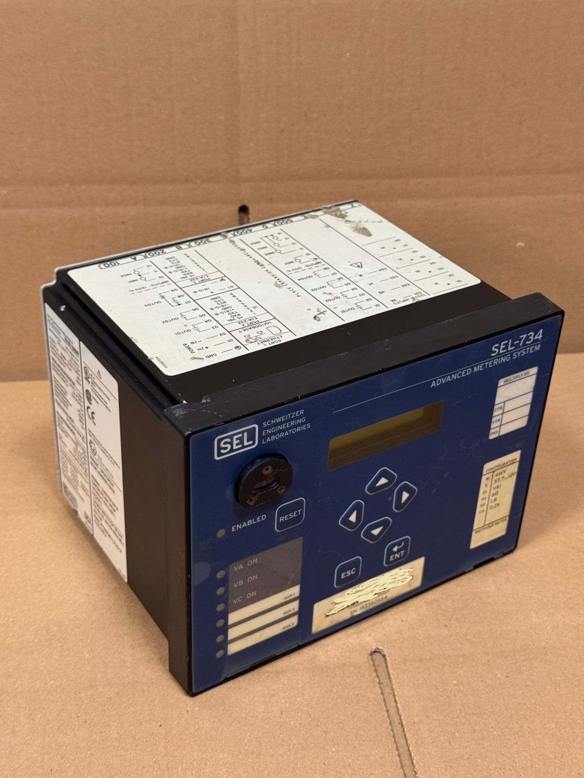 SEL / Advanced Metering System / SEL-734 / 0734P19H1D1316EXX6D3A