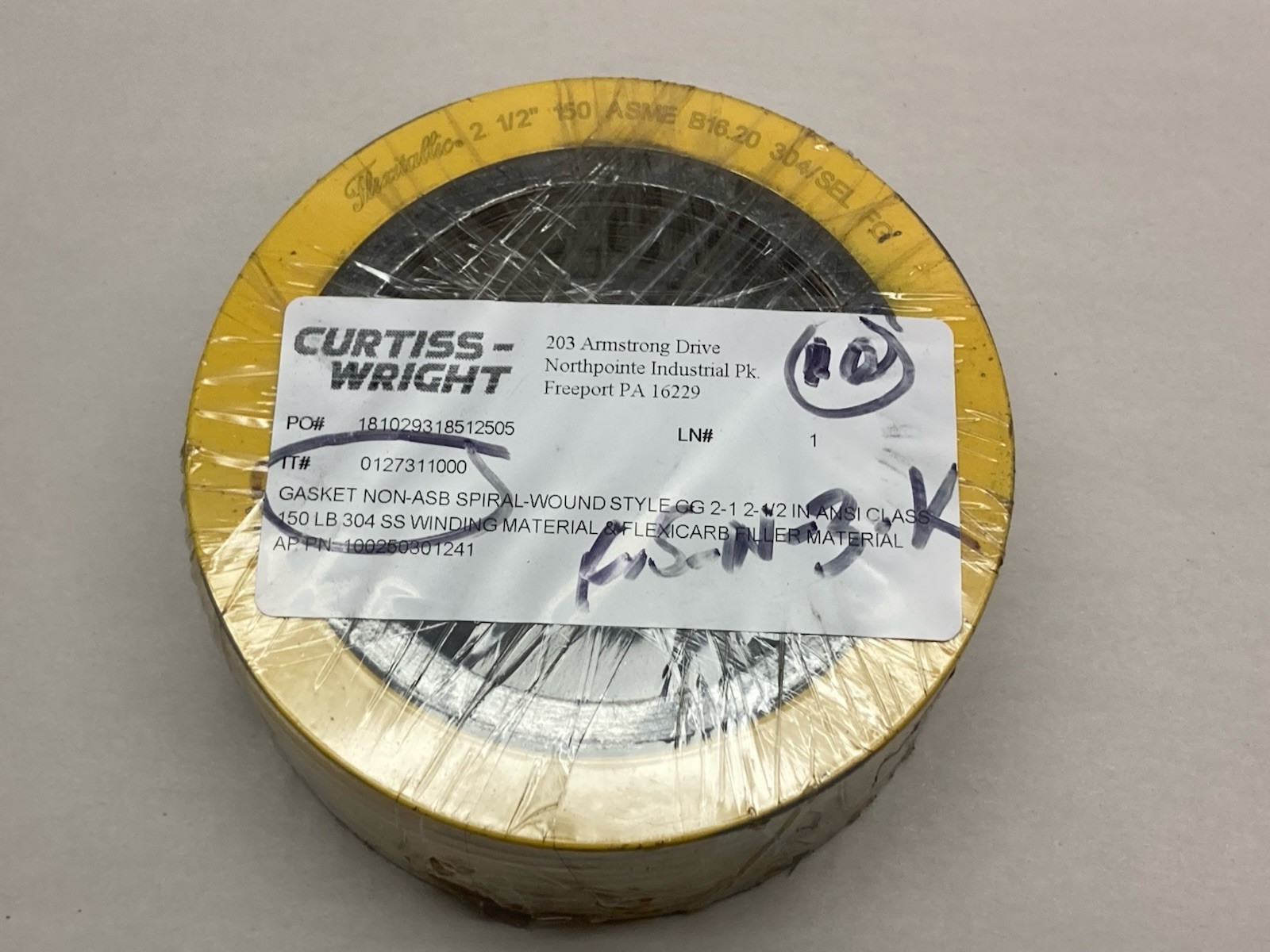 Curtiss-Wright,0127311000,Gasket Set LOT OF 10