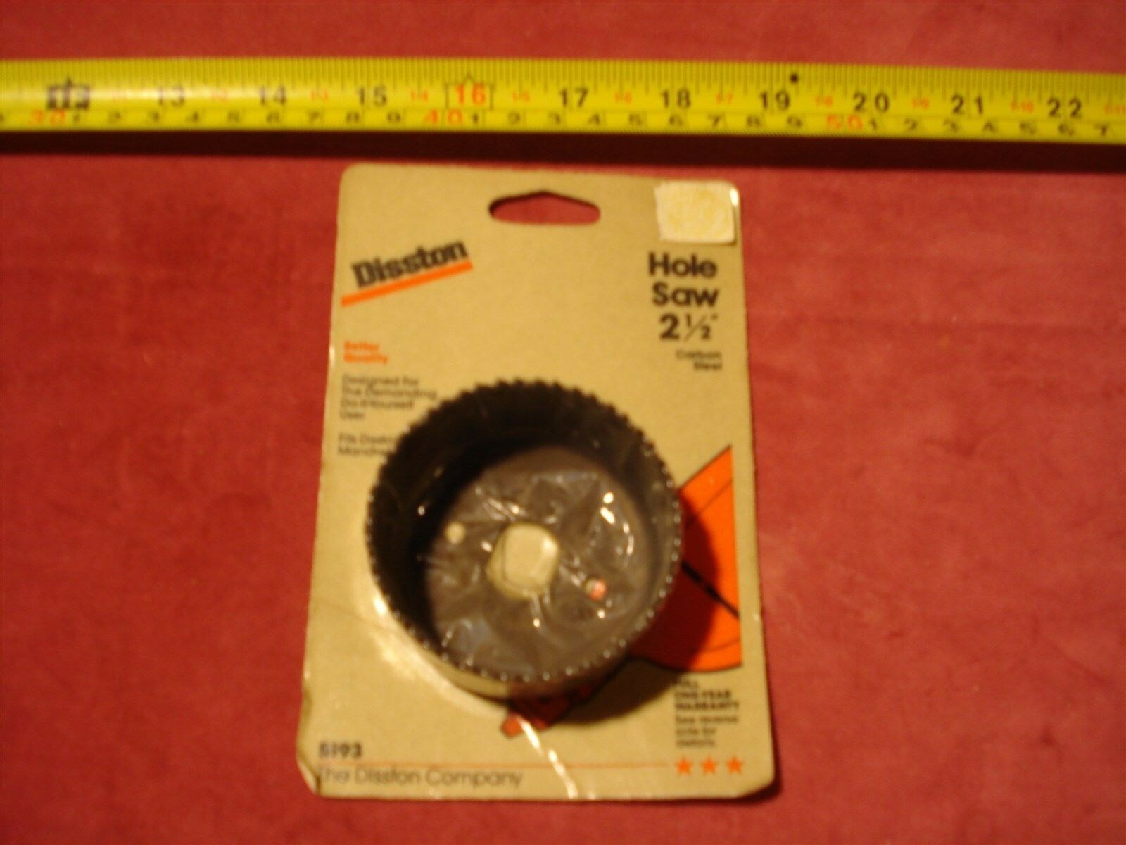 (2715.) Disston Hole Saw 2-1/2″ 5193 Made in USA