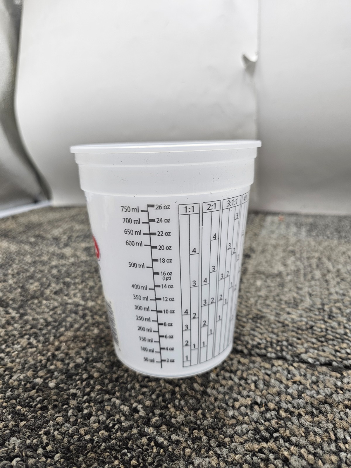 (QTY 50) M.L. Campbell 1-Quart Plastic Mixing Cup For Wood Finishing Systems