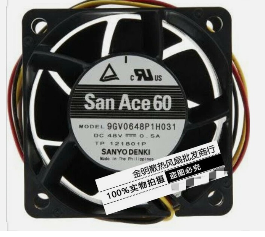 1 pcs NEW Sanyo San Ace 60 6038 6CM 9GV0648P1H031 48V 0.5A high air volume fan