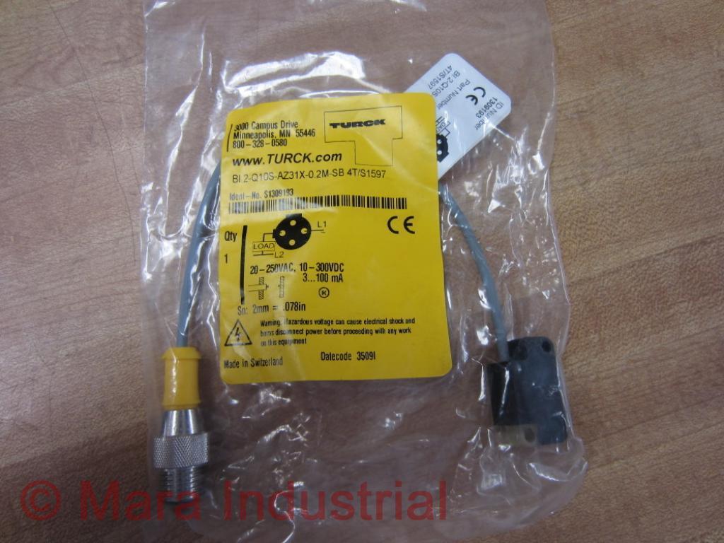 Turck BI2-Q10S-AZ31X-0.2M-SB 4T/S1597 Sensor S1309193