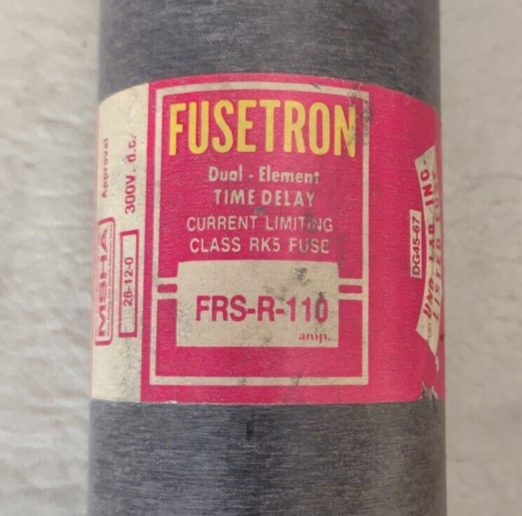 BUSSMANN FUSETRON 110A RK5 FUSE FRS-R-110