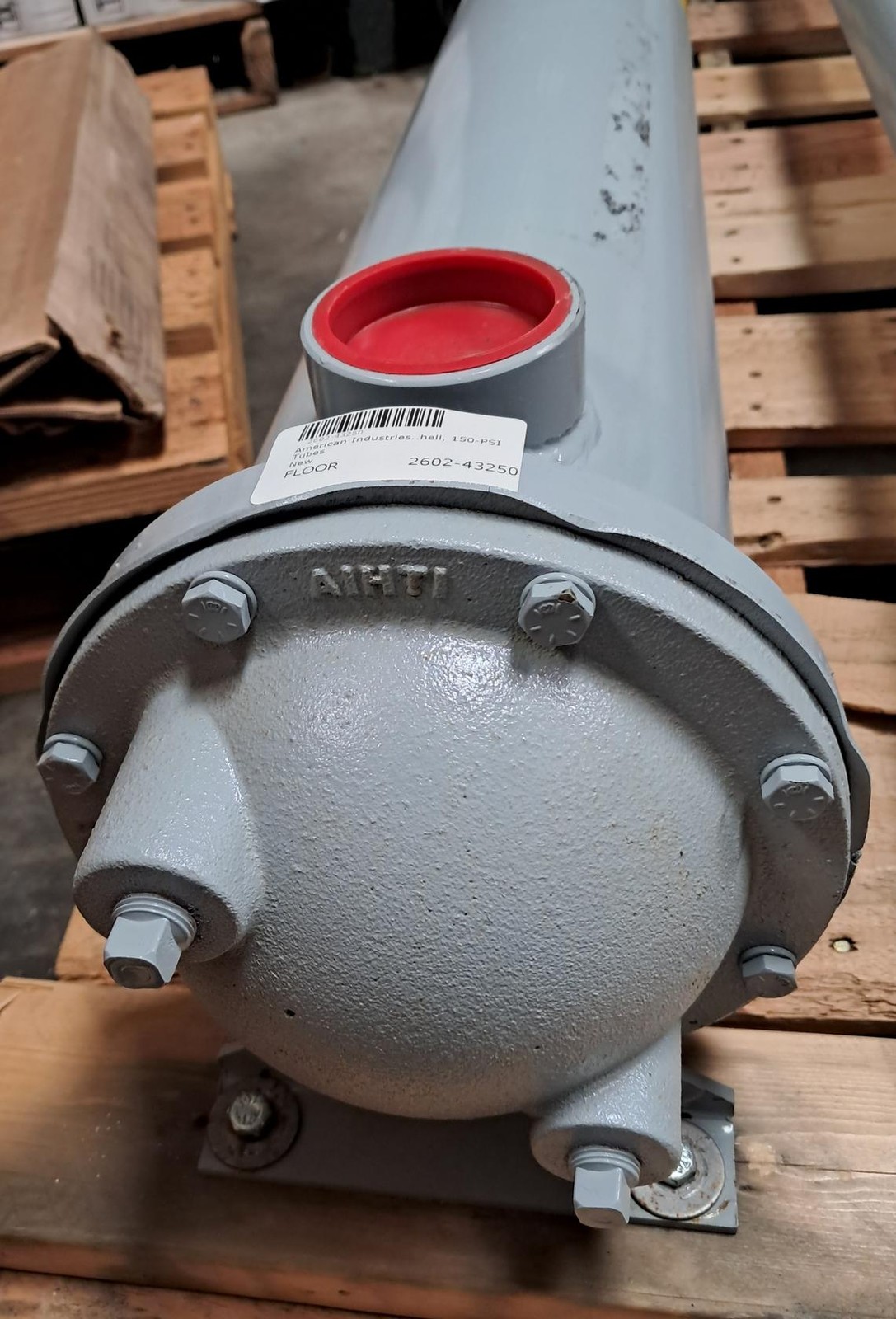 American Industries CS-1260-2.5-6-FP Heat Exchanger 300-PSI Shell, 150-PSI Tubes