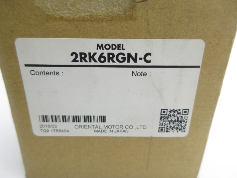 ORIENTAL MOTOR 2RK6RGN-C 200V 0.15A NSMP