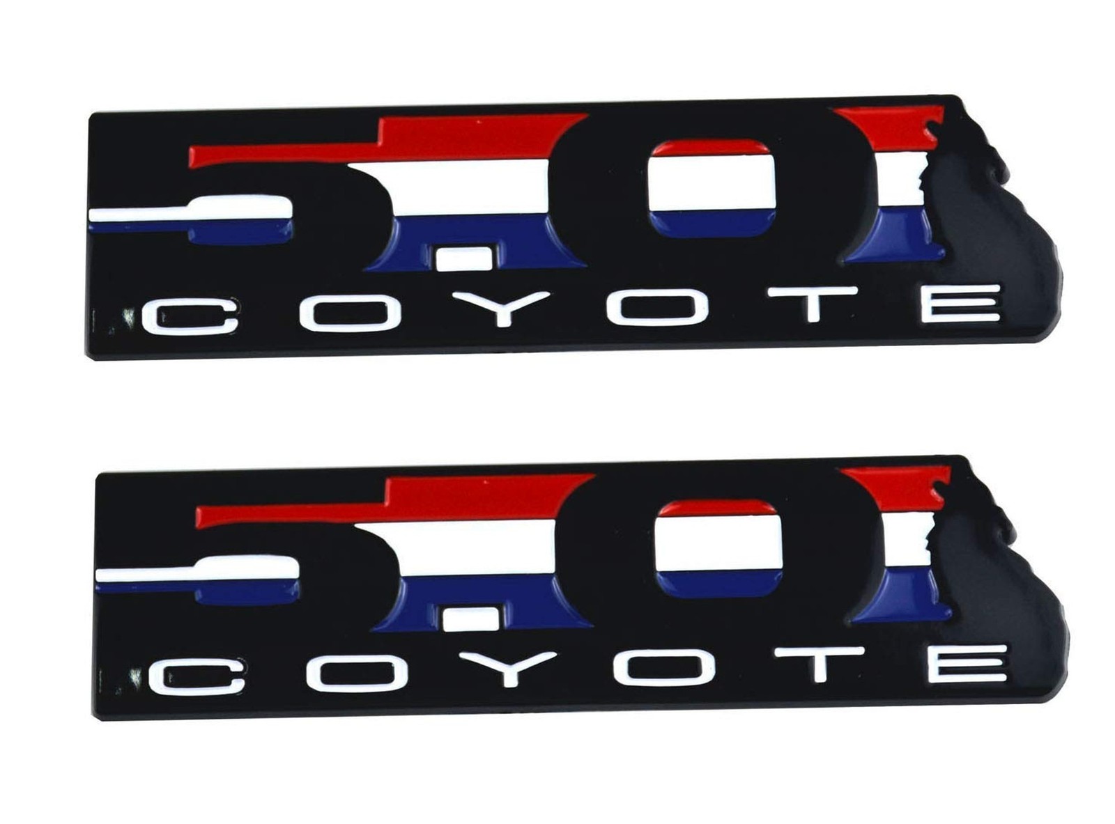 Coyote Engine Emblem V8 5.0L Howling Emblem Coyote Badge for GT F150 (2 pcs)