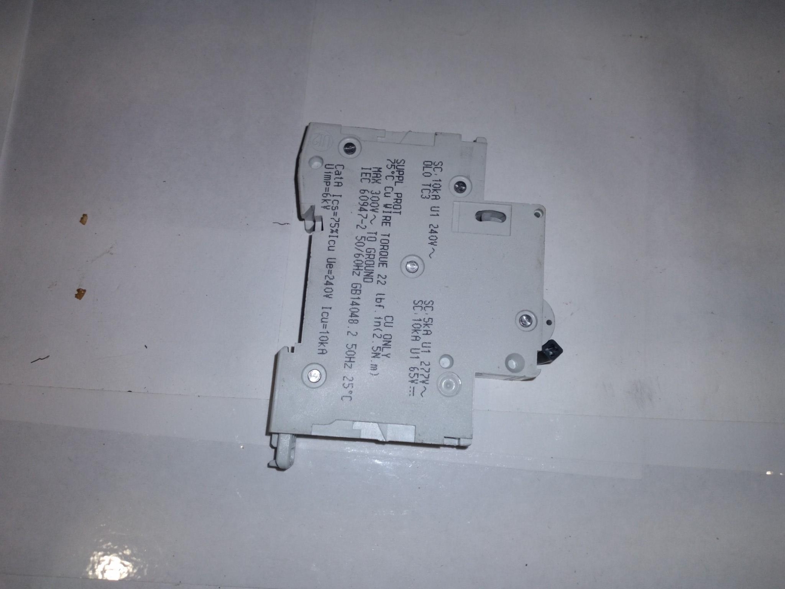 SCHNEIDER ELECTRICS B 6A 277V 65V C60 MULTI 9 24114