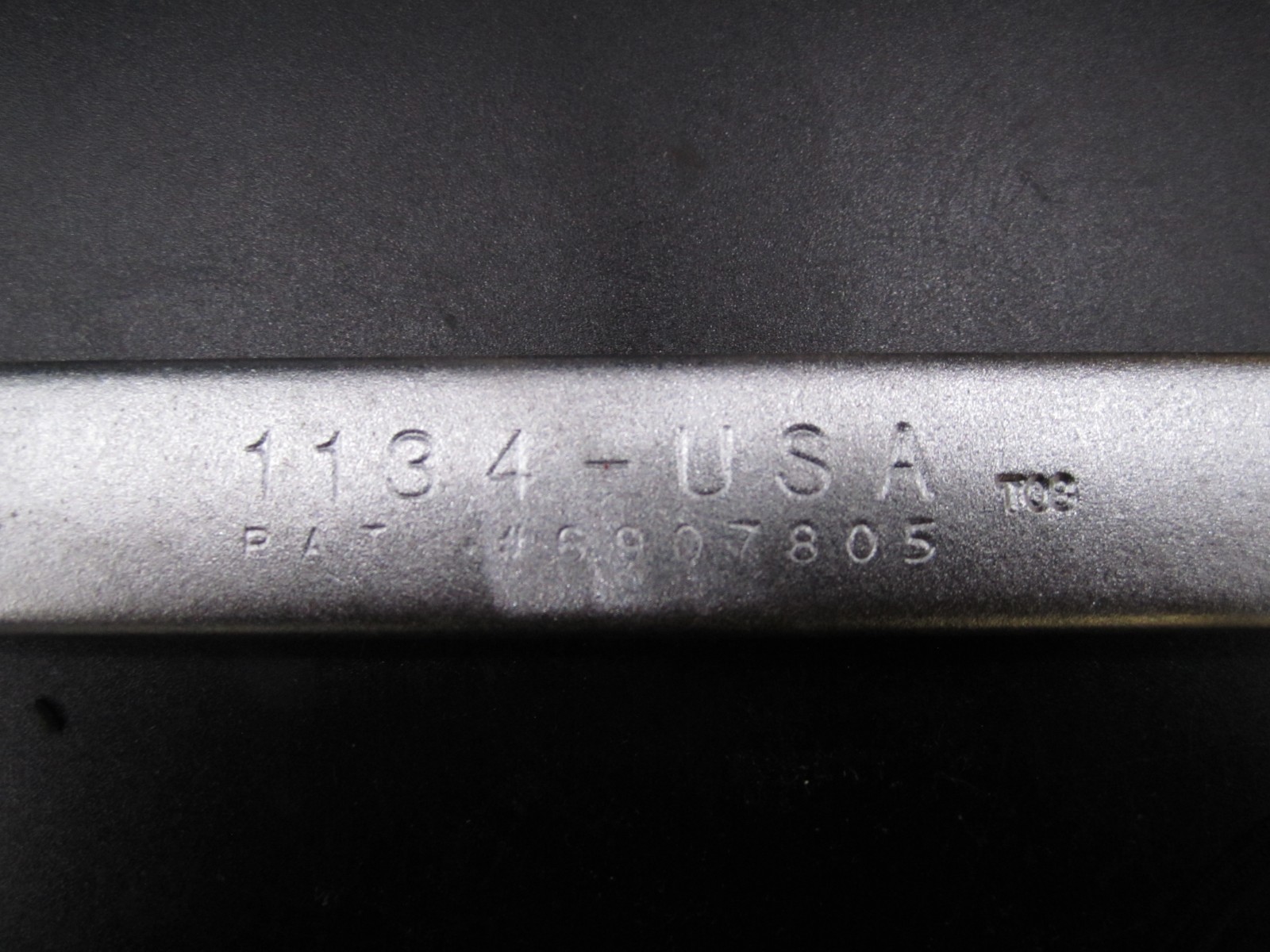 Wright Grip 1134 1-1/16” Open End Wrench satin finish Used Free Shipping