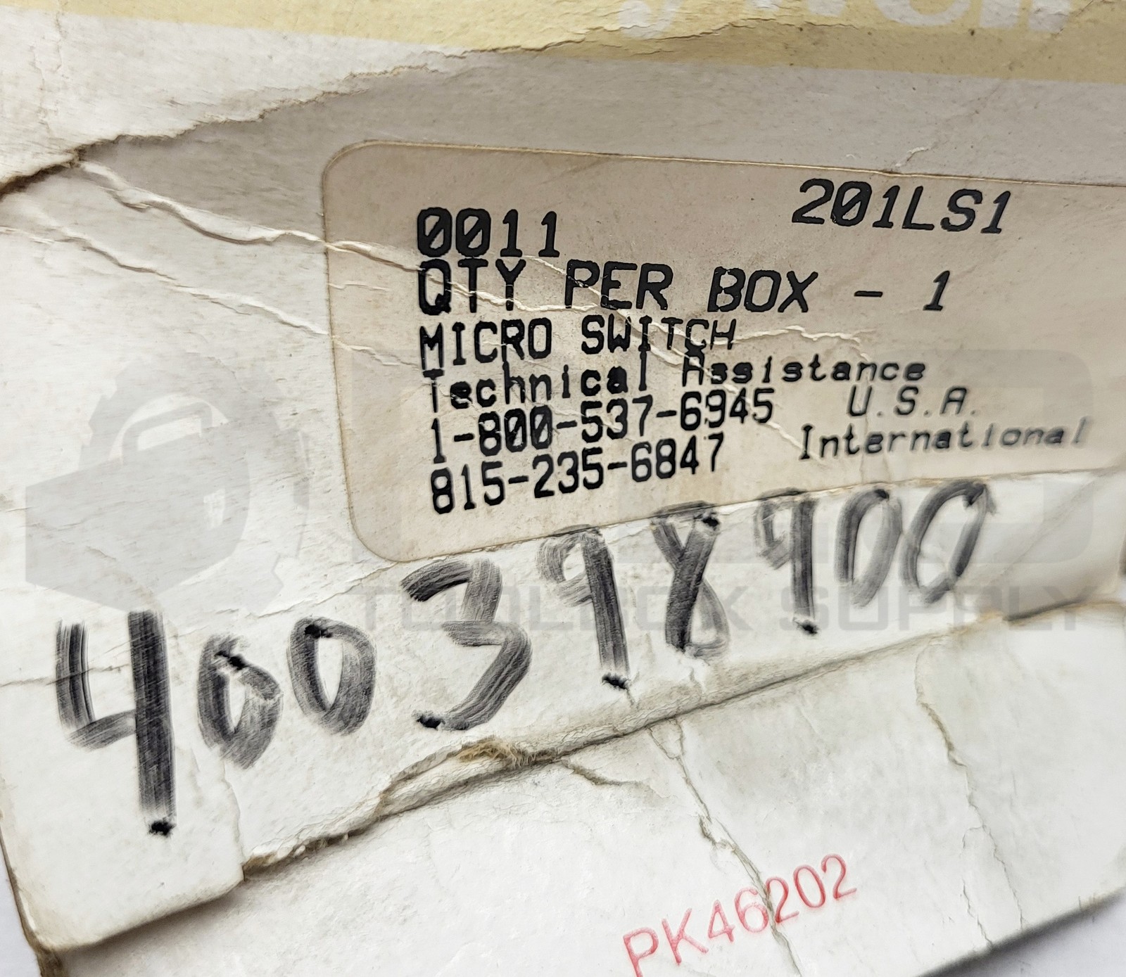 NEW HONEYWELL 201LS1 LIMIT SWITCH 10A 480VAC 230VDC *READ*
