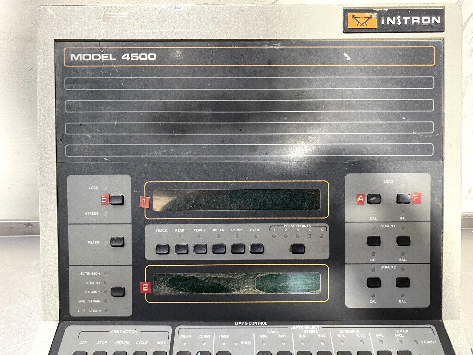 Instron 4500 Controller Tensile Tester, Control Panel Unit Only