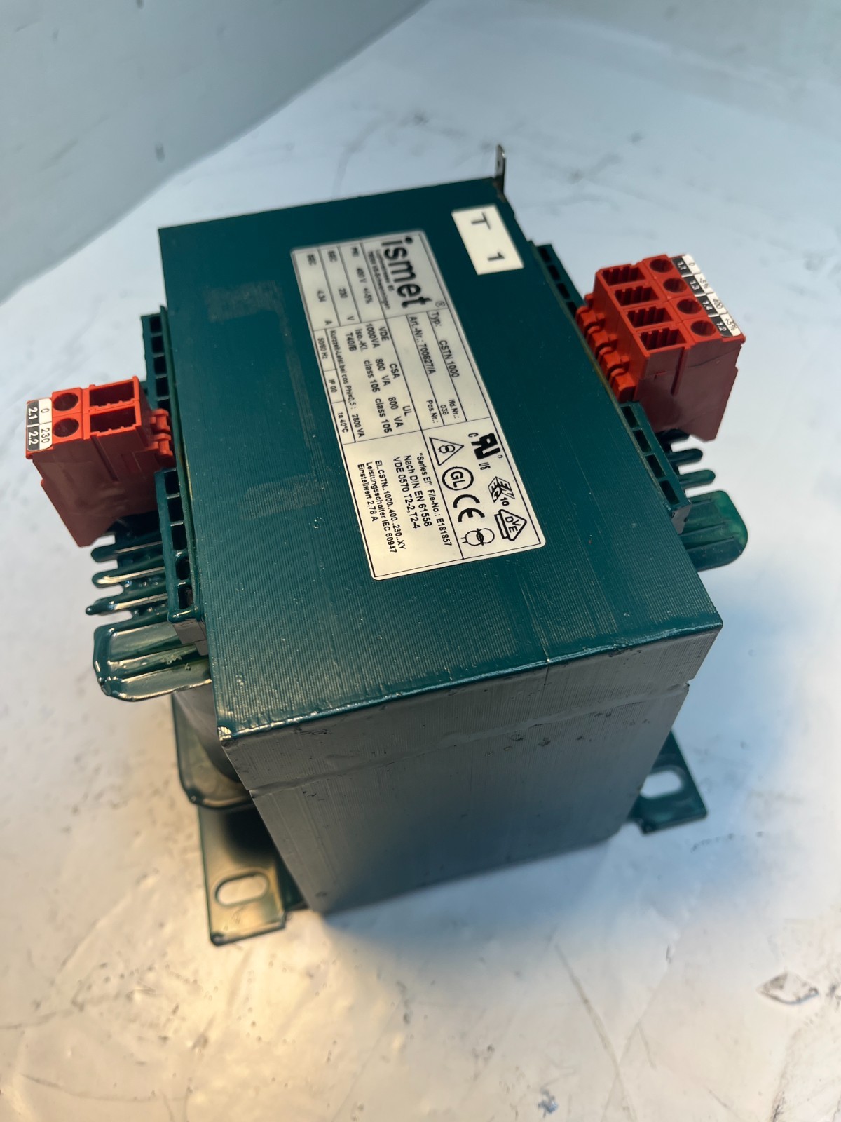 ISMET CSTN 1000 700827/A Control Transformer Coil 400V 230V 1000VA