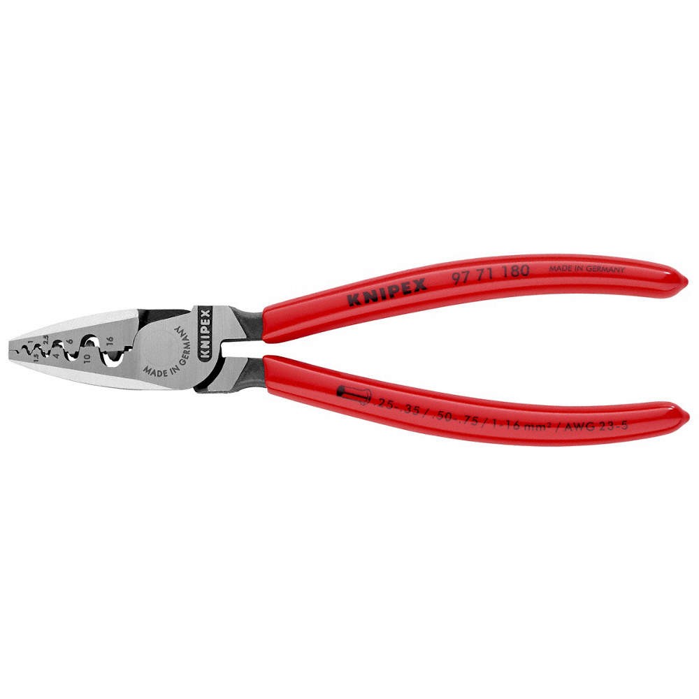 KNIPEX 97 71 180 Crimper,23 to 5 AWG,7-1/4″ L 10U185