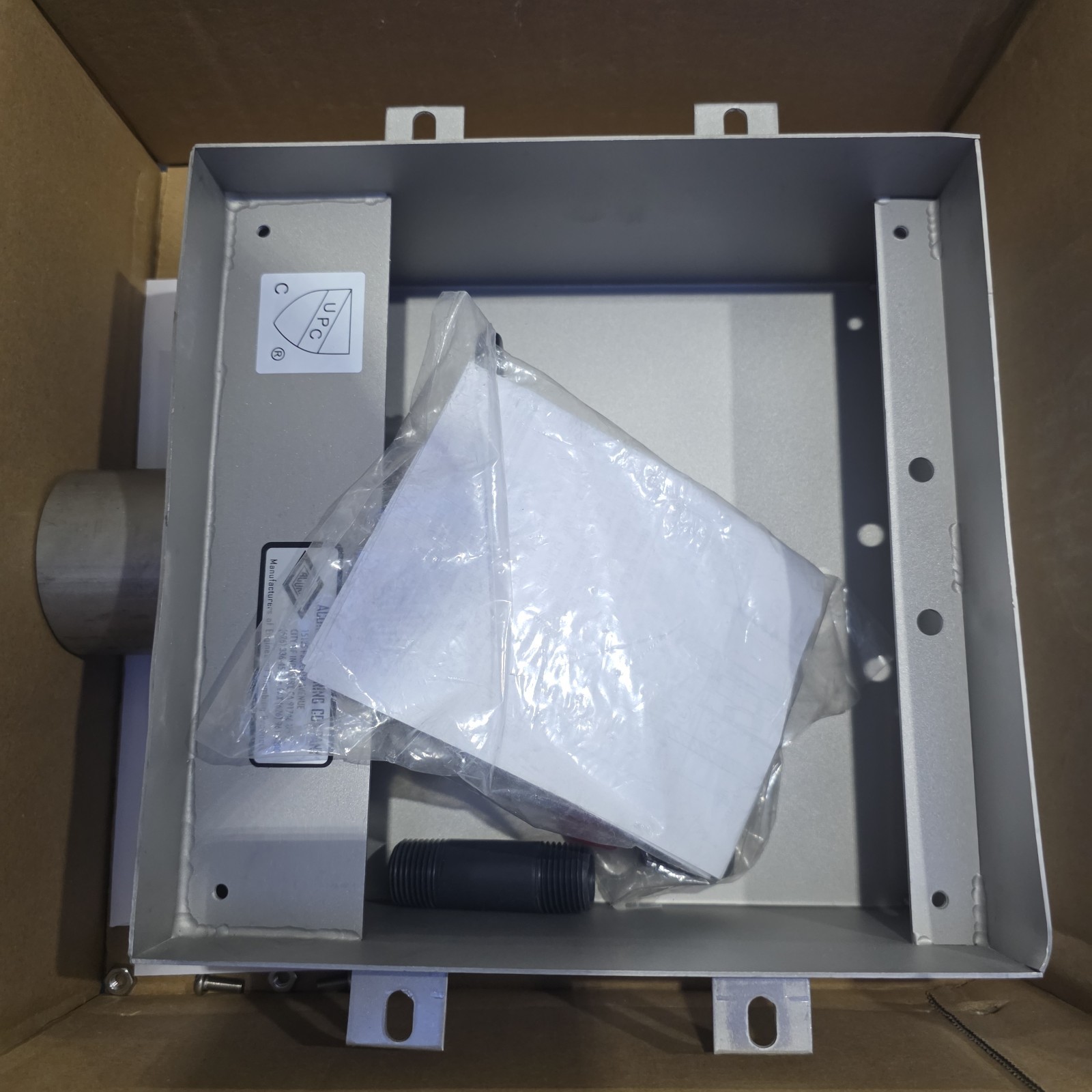 Acorn Engineering 8196 Series Single Valve Recessed Dialysis Supply & Waste Box